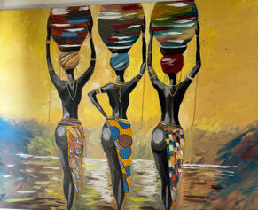 Maidens. Acrylic on canvas