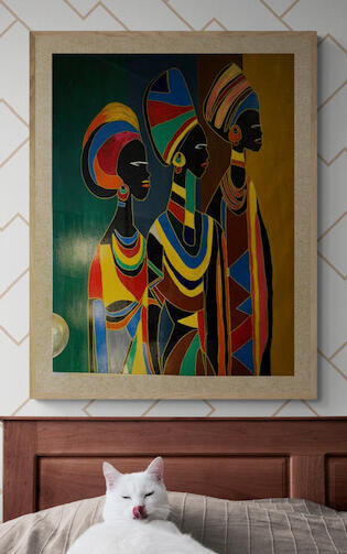 The Wives. Acrylic on Canvas